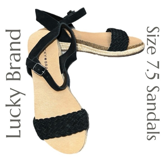 Lucky Brand Shoes - Lucky Brand - Genette Platform Slingback Sandals - Size 7 1/2